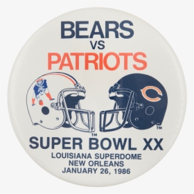 Bears Vs Patriots 1986 Chicago Button Museum - Logos And Uniforms Of The Cleveland Browns, HD Png Download, Transparent PNG