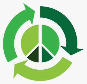 Leaf,area,symbol - Recycle Peace Symbol, HD Png Download, Transparent PNG