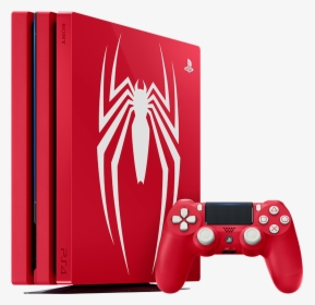 Playstation 4 Pro 1tb Marvel S Spider-man Limited Edition - Spider Man Ps4 Console, HD Png Download, Transparent PNG