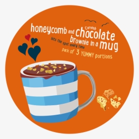 Honeycomb And Chocolate Brownie In A Mug - Illustration, HD Png Download, Transparent PNG