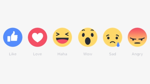 Facebook Reactions Icons Png, Transparent Png, Transparent PNG