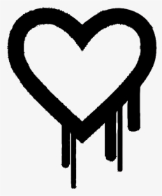 Black Dripping Love Heart - Heart, HD Png Download, Transparent PNG