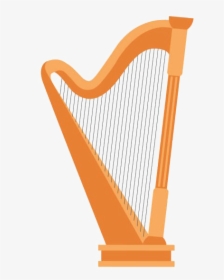 Gold Harp Transparent - String Instrument, HD Png Download, Transparent PNG