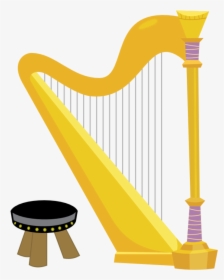 Harp Png Image - Clipart Cartoon Harp, Transparent Png, Transparent PNG