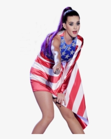 Katy Perry American Flag Png Image - Katy Perry Kiss Sailor, Transparent Png, Transparent PNG