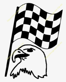 Clipart 34764 Flag 4 Eagle With American Mugs T Shirts - Finish Line Flag Gif, HD Png Download, Transparent PNG