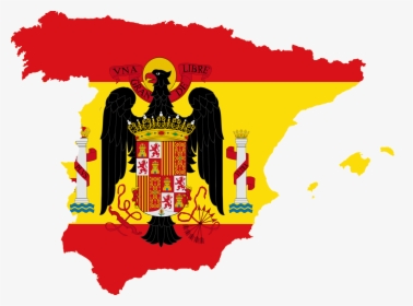 Euro 1964 Flag Map - Franco Spain Flag, HD Png Download, Transparent PNG