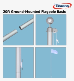 Flagpole, HD Png Download, Transparent PNG