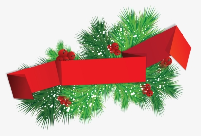 Christmas Tree Banner Clip Art - Christmas Banner Design Ideas, HD Png Download, Transparent PNG