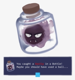 Gastly In A Bottle You Caught A Maybe You Should Have - Poster, HD Png Download, Transparent PNG