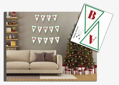 Christmas Banner - Christmas Tree, HD Png Download, Transparent PNG