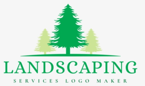 Landscaping Logo Creator With A Tree - Christmas Tree, HD Png Download, Transparent PNG