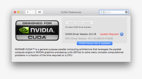 Cuda High Sierra Update Required, HD Png Download, Transparent PNG