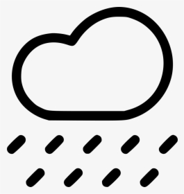 Cloud Rain Rainfall Raining Weather Cloudy - Heart, HD Png Download, Transparent PNG