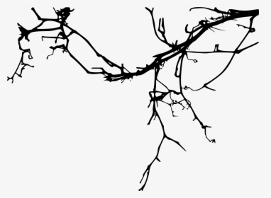 15 Simple Tree Branch Silhouettes - Rama De Arbol Silueta, HD Png Download, Transparent PNG