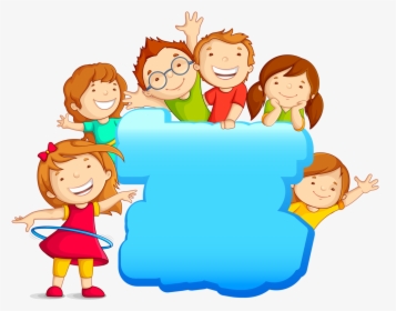 Picture Transparent Kids Running Outside Clipart - School Children Clipart Borders, HD Png Download, Transparent PNG