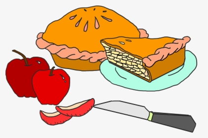 Apple Pie Dessert Apple Free Photo - Apple Pie On Thanksgiving Cartoon, HD Png Download, Transparent PNG