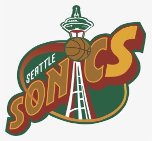 Seattle Vector Cartoon - Supersonics Logo Png, Transparent Png, Transparent PNG