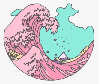 #sea #wave #seawaves #waves #pink - Aesthetic Stickers Png, Transparent Png, Transparent PNG