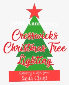 2019 Crosswicks Christmas Tree Lighting Logo - Christmas Tree, HD Png Download, Transparent PNG