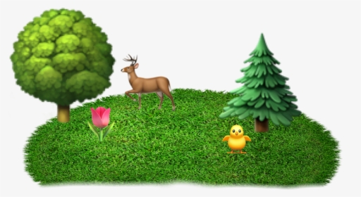 Emoji Forest Sticker  used - Forest Emoji, HD Png Download, Transparent PNG