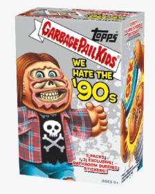 2019 Gpk 1 We Hate The 90s Value Box   Src Https - Garbage Pail We Hate The 90s, HD Png Download, Transparent PNG