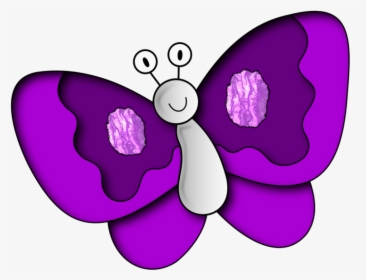 Butterfly,flower,purple - Purple Clipart, HD Png Download, Transparent PNG
