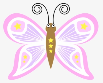 Symmetry,graphic Design,moths And Butterflies - Butterfly Cartoon Images Png, Transparent Png, Transparent PNG