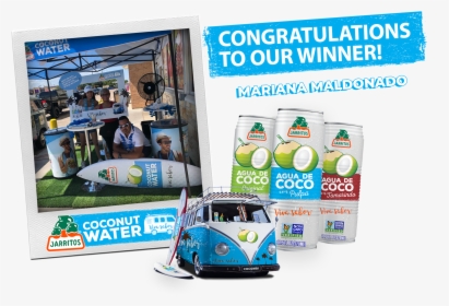 Jarritos Coconut Water Cruise Sweepstakes , Png Download - Vw Bus, Transparent Png, Transparent PNG