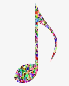 White Music Note Png - Rainbow Music Note Png, Transparent Png, Transparent PNG