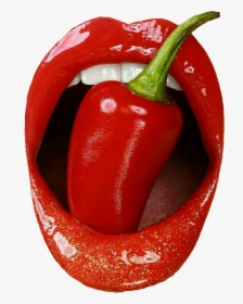 #pepper #lips #red #lipstick #chilipepper #smoking - Boca Sexy Com Pimenta, HD Png Download, Transparent PNG