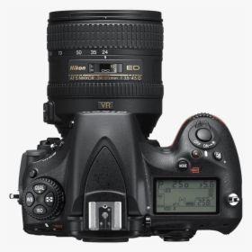 Nikon D810 Slr Camera Top View Transparent Png Image - Canon 7d 15 85, Png Download, Transparent PNG