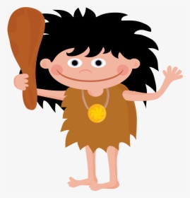 Caveman Clipart Neolithic Person - Personatges Prehistorics, HD Png Download, Transparent PNG