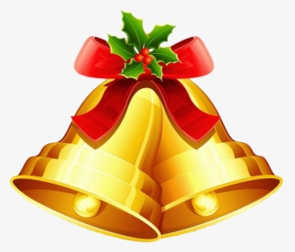 Sleigh Jingle Bells Transparent Png - Christmas Bell Clipart, Png Download, Transparent PNG