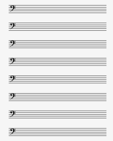 Printable Bass Clef Staff Paper, HD Png Download, Transparent PNG