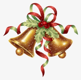 Jingle Bells Background Png - Transparent Background Christmas Bells Clipart, Png Download, Transparent PNG