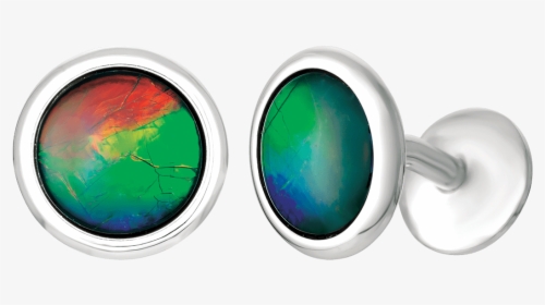 Marco Sterling Silver Cufflinks By Korite Ammolite - Earrings, HD Png Download, Transparent PNG