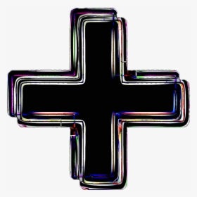 #cross #3d #x #glitch #sticker #grunge - Cross, HD Png Download, Transparent PNG