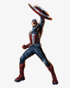 Captain America With Shield Png, Transparent Png, Transparent PNG