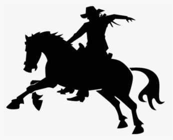 Cowboy Vector Graphics Rodeo Silhouette Image, HD Png Download, Transparent PNG