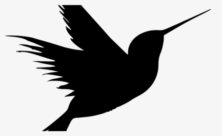 Hummingbird, Silhouette, Bird, Tattoo, Flying, Animal, - Hummingbird Silhouette Tattoo, HD Png Download, Transparent PNG