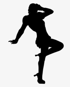 Girl Silhouette - Woman Pose Silhouette Png, Transparent Png, Transparent PNG