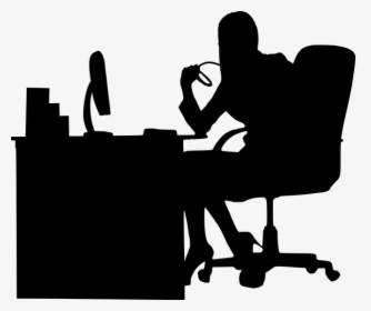 Business Woman Woman Silhouette Working, HD Png Download, Transparent PNG