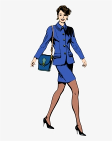 Business Woman Vector Image - Bag To Use During Interview, HD Png Download, Transparent PNG