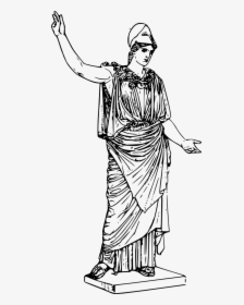 Athena Greek Goddess Of Wisdom, Transparent Png , Png - Greek Statue Clipart, Png Download, Transparent PNG