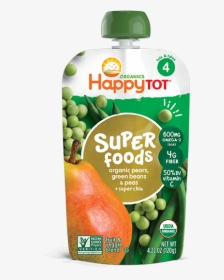 Pears, Green Beans & Peas Super Chia   Class Fotorama - Happy Tot Super Food, HD Png Download, Transparent PNG