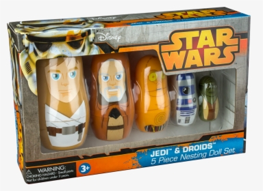 Jedi And Droids Plastic Nesting Dolls Nesting Dolls - Star Wars, HD Png Download, Transparent PNG