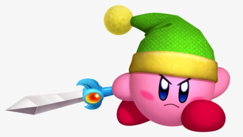 Kirby Wearing Link S Hat And Holding A Sword - Have U Heard Of Elf On The Shelf, HD Png Download, Transparent PNG