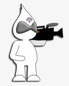 Character With Video Camera - Cartoon, HD Png Download, Transparent PNG
