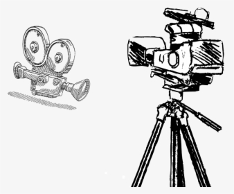 Draw A Camera On Tripod, HD Png Download, Transparent PNG